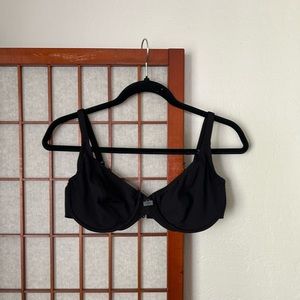 Vintage 90s Y2K Made in the USA Mossimo Black Underwire Balconette Bikini Top
